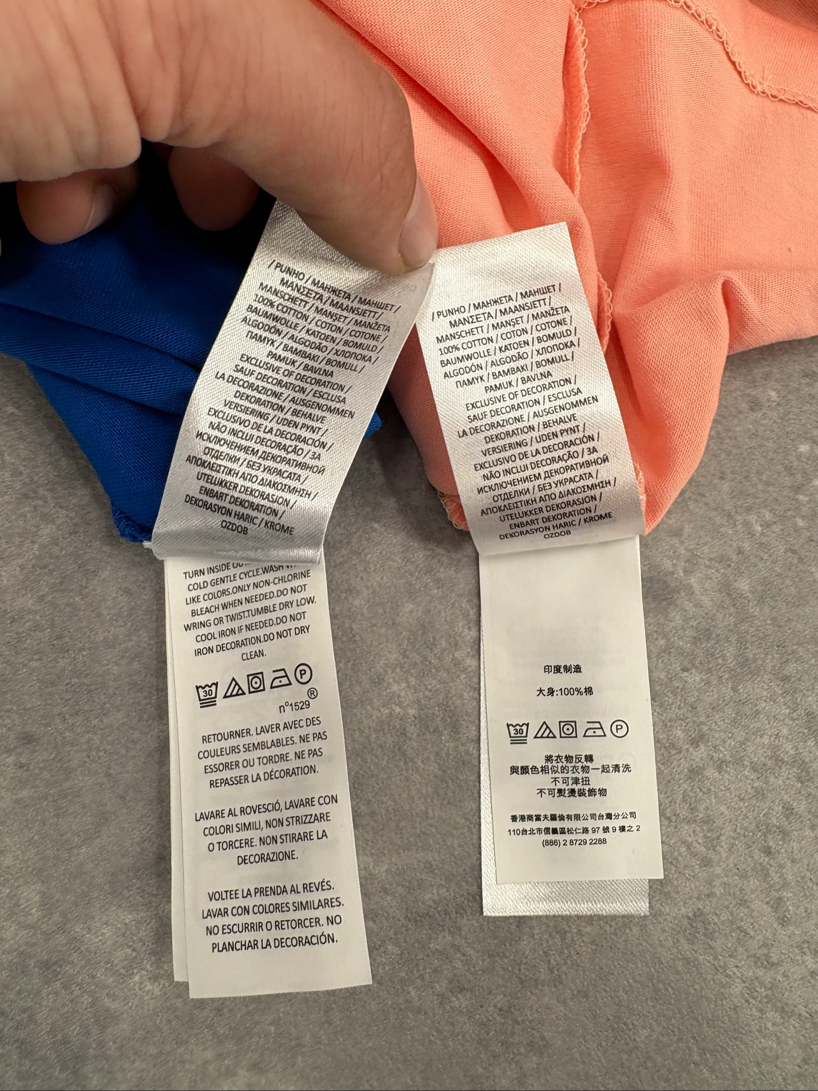 Set of 2 Ralph Lauren T-shirts (blue and salmon) – photo 9